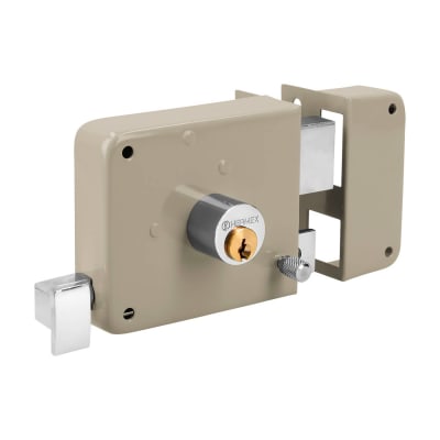Chapa cerradura de sobreponer derecha clasica Hermex1