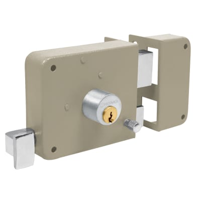 Chapa cerradura de sobreponer derecha Hermex1