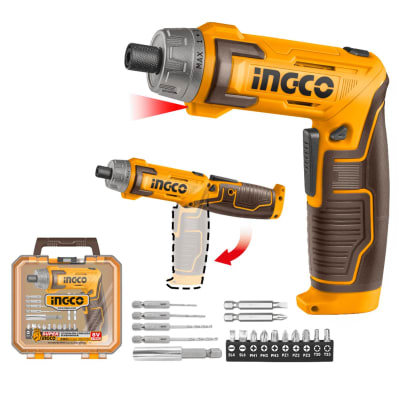 Destornillador inalámbrico 8V + Accesorios INGCO