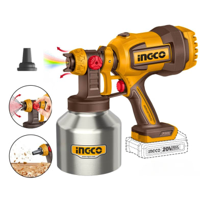 Pistola para pintar vaso de aluminio 20v Ingco