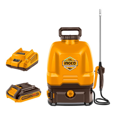 Mochila Fumigadora Inalambrica 16 litros + Bateria 2amp y Cargador 20v Ingco1