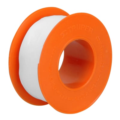 Cinta sella roscas 3/4´´ X 13 m de largo, uso general, Truper