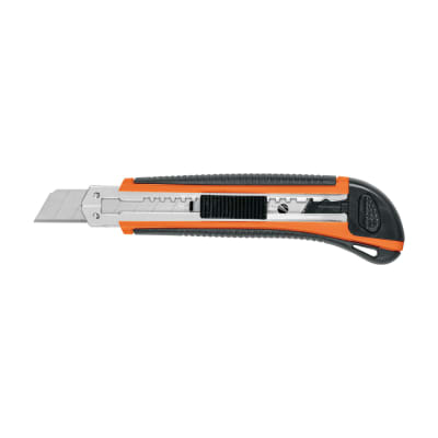 Cutter profesional 18mm con alma metálica y grip Truper