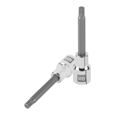 Dado encastre 1/2'' punta larga bristol m8 Truper