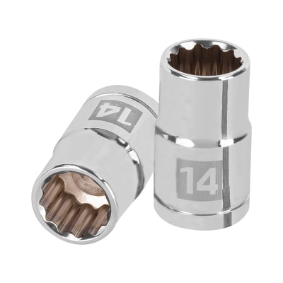 Dado poligonal encastre 1/2´´ de 14 mm, Truper