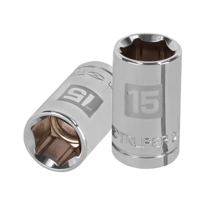 Dado hexagonal encastre 1/2'' de 15 mm. truper