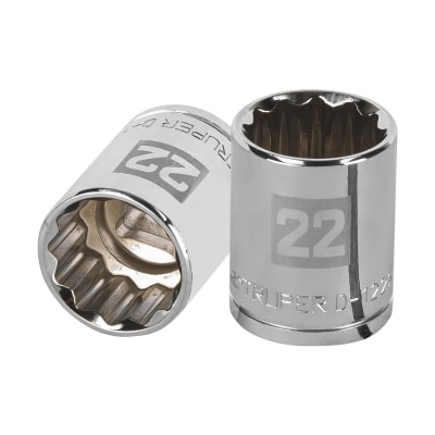 Dado poligonal encastre 1/2'' de 22 mm Truper1