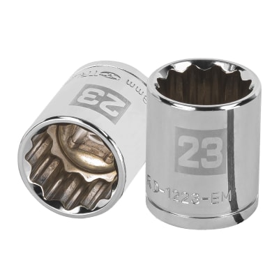 Dado poligonal encastre 1/2´´ de 23 mm, Truper