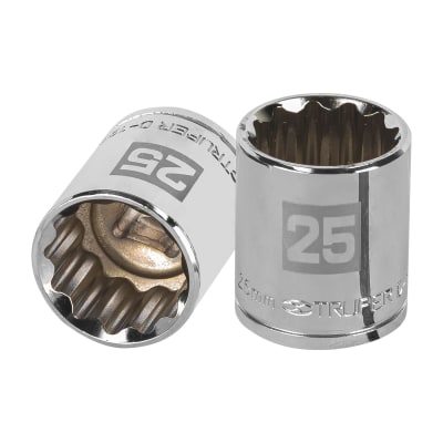 Dado poligonal encastre 1/2´´ de 25 mm, Truper