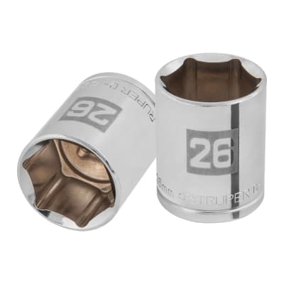 Dado hexagonal encastre 1/2'' de 26 mm. truper