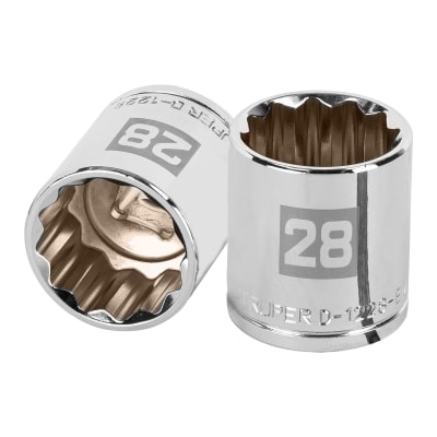 Dado poligonal encastre 1/2´´ de 28 mm, Truper