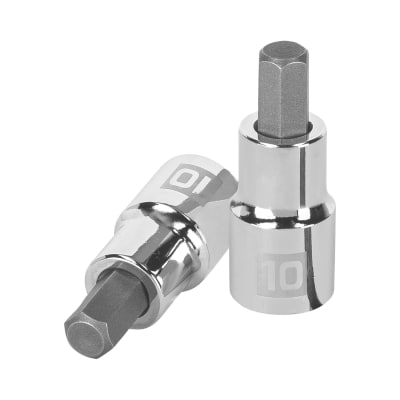 Dado de punta hexagonal encastre 1/2'' de 10 mm Truper