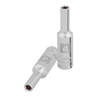 Dado tubular hexagonal encastre 1/4´´ de 4 mm, Truper1