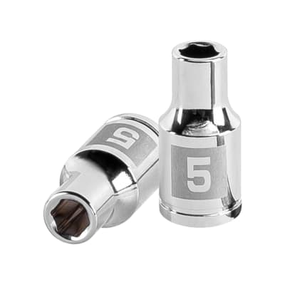 Dado hexagonal encastre 1/4'' de 5 mm. truper