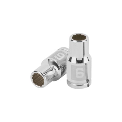 Dado poligonal encastre 1/4'' de 6 mm Truper