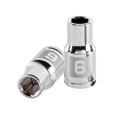 Dado hexagonal encastre 1/4'' de 6 mm. truper1