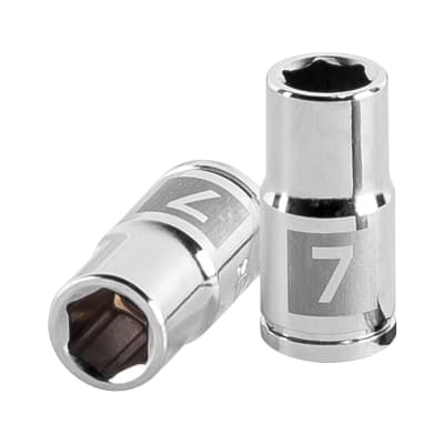 Dado hexagonal encastre 1/4'' de 7 mm. truper