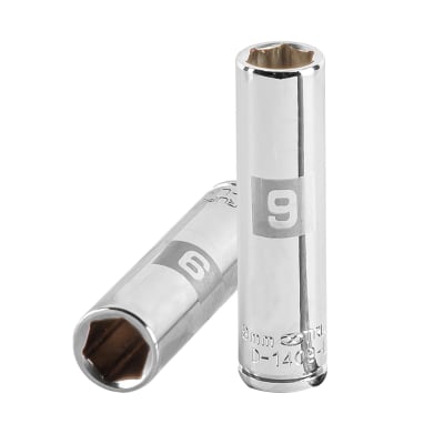 Dado tubular hexagonal encastre 1/4´´ de 9 mm, Truper