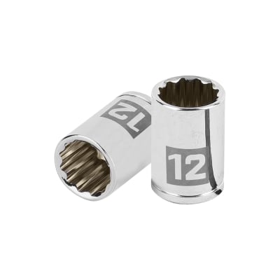 Dado poligonal encastre 1/4'' de 12 mm Truper1