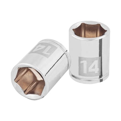 Dado hexagonal encastre 1/4'' de 14 mm. truper