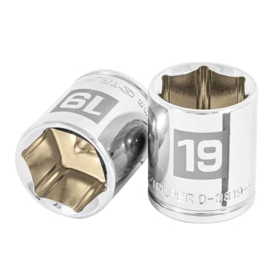 Dado hexagonal encastre 3/8'' de 19 mm. truper