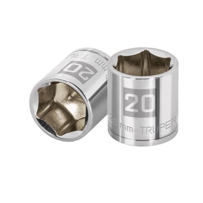 Dado hexagonal encastre 3/8'' de 20 mm. truper