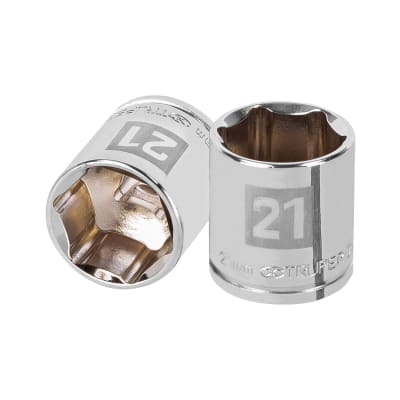 Dado hexagonal encastre 3/8'' de 21 mm. truper