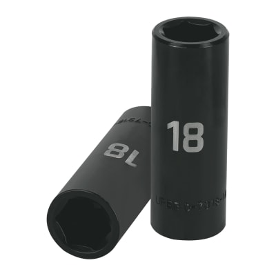Dado tubular hexagonal encastre 1/2´´ de impacto de 18 mm, Truper
