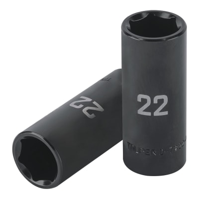 Dado tubular hexagonal encastre 1/2'' de impacto de 22 mm Truper1