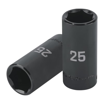 Dado tubular hexagonal encastre 1/2´´ de impacto de 25 mm, Truper