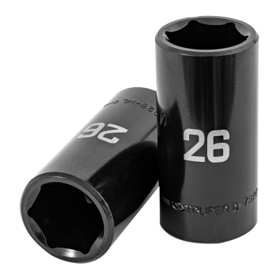 Dado tubular hexagonal encastre 1/2´´ de impacto de 26 mm, Truper