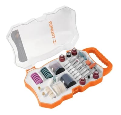 Kit con 121 accesorios para mini rectificadora Truper