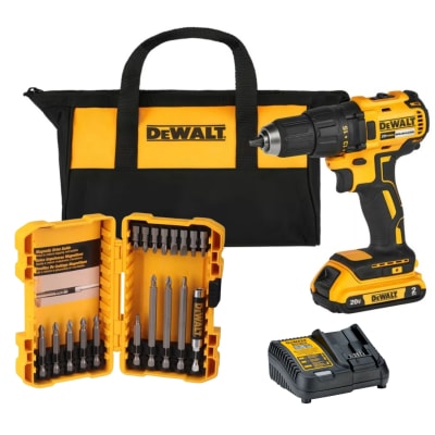 Taladro Atornillador 20V Brushless + Acc. 18Pzs Dewalt1