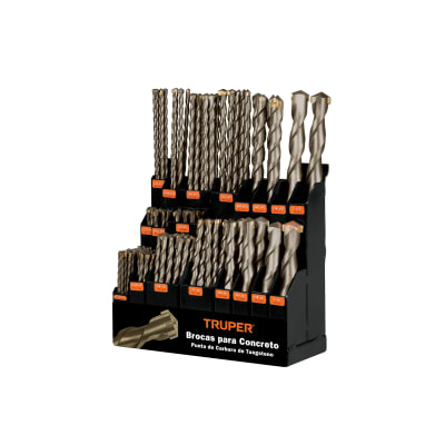 Exhibidor despachador con brocas para concreto, truper1