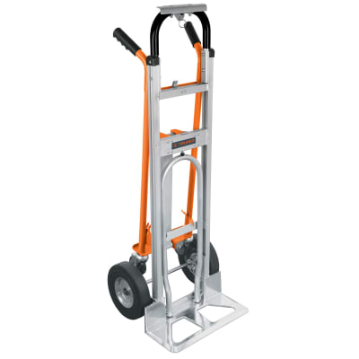Carreta de carga convertible de aluminio soporta 350Kg Truper