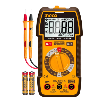 Multimetro digital 600V industrial Ingco
