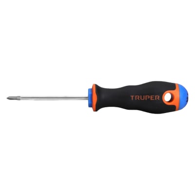 Desarmador de cruz 1/8´´ x 2-1/2´´ mango Comfort Grip, Truper