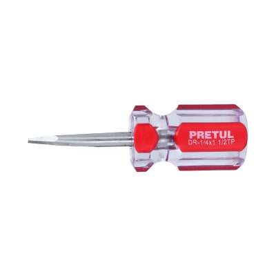 Desarmador plano 1/4 x 1-1/2´´ mango de PVC, Pretul