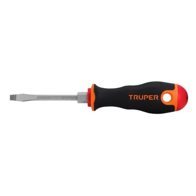 Desarmador plano 3/16´´ x 3´´ mango Comfort Grip, Truper