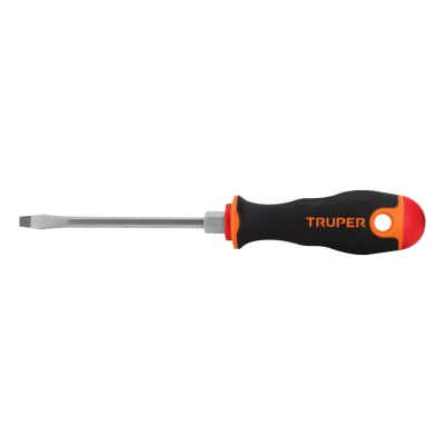 Desarmador plano 3/16´´ x 4´´ mango Comfort Grip, Truper1