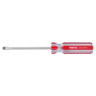 Desarmador plano 3/16 x 4´´ mango de PVC, Pretul1