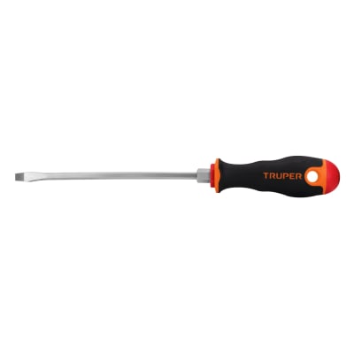 Desarmador plano 3/16´´ x 6´´ mango Comfort Grip, Truper