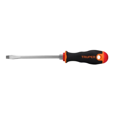 Desarmador plano 5/16´´ x 6´´ mango Comfort Grip, Truper