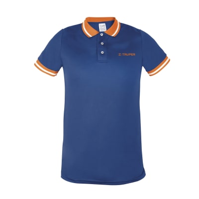 Polo camisero dry fit azul, para caballero, Truper