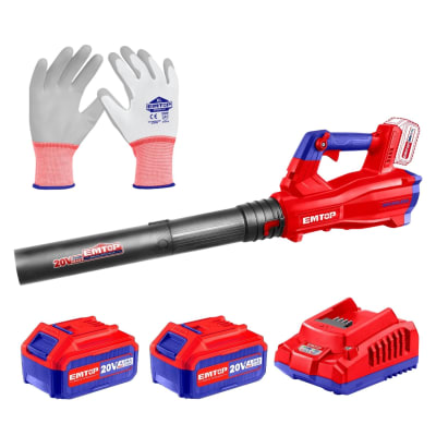 Sopladora 20v + 2 baterías 4ah Industrial Emtop