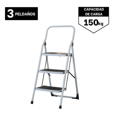 Escalera Tubular 3 Peldaños Pretul