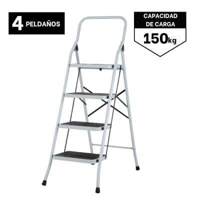 Escalera Tubular 4 Peldaños Pretul