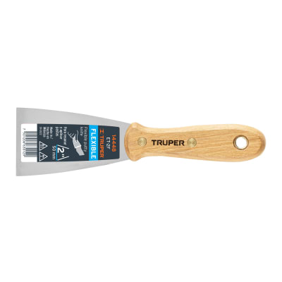 Espátula flexible 2'' con mango de madera Truper1