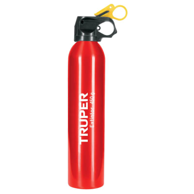 Extintor Portátil Desechable 450 g Polvo Tipo ABC Truper