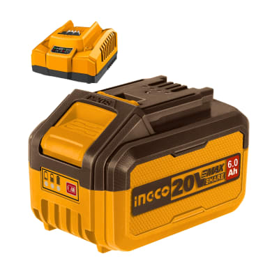 Combo batería 6ah + cargador rápido Ingco